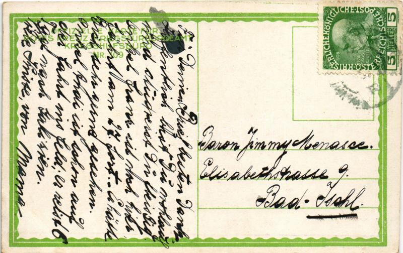 St. Georg mit uns! Offizielle Karte für Rotes Kreutz Kriegsfürsorgeamt Kriegshilfsbüro Nr. 109. s: Fr. Jung - Image 2