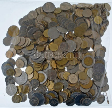 ~1680g vegyes magyar és olasz érmetétel T:vegyes ~1680g mixed Hungarian and Italian coin lot C:mixed