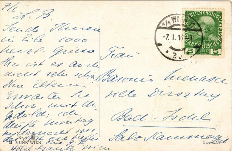 1916 Kriegs-Spiel. M. Munk Wien Nr. 1003. (crease) - Image 2