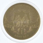 Csontos Attila DN 'Talpra magyar - Az 1848-as forradalom története / Bánk bán' aranyozott bronz emlékérem (38mm) T:PP - Image 2