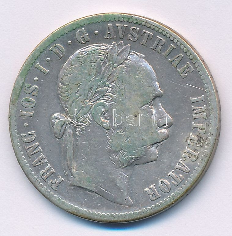 Ausztria 1878. 1Fl Ag 'Ferenc József' T:F patina Austria 1878. 1 Florin Ag 'Franz Joseph' C:F patina Krause KM#2222