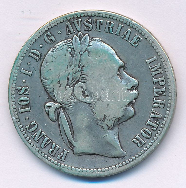 Ausztria 1879. 1Fl Ag 'Ferenc József' T:F patina Austria 1879. 1 Florin Ag 'Franz Joseph' C:F patina Krause KM#2222