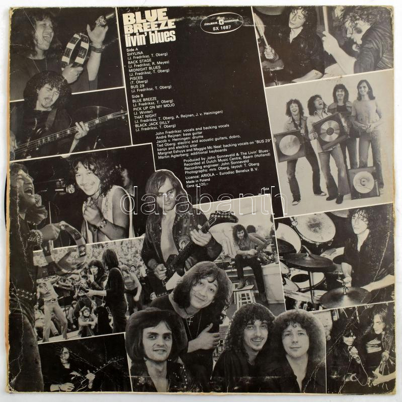 Livin' Blues - Blue Breeze, Vinyl, LP, Album, Reissue, Stereo, Red Labels, Lengyelország 1978 (VG) - Image 2