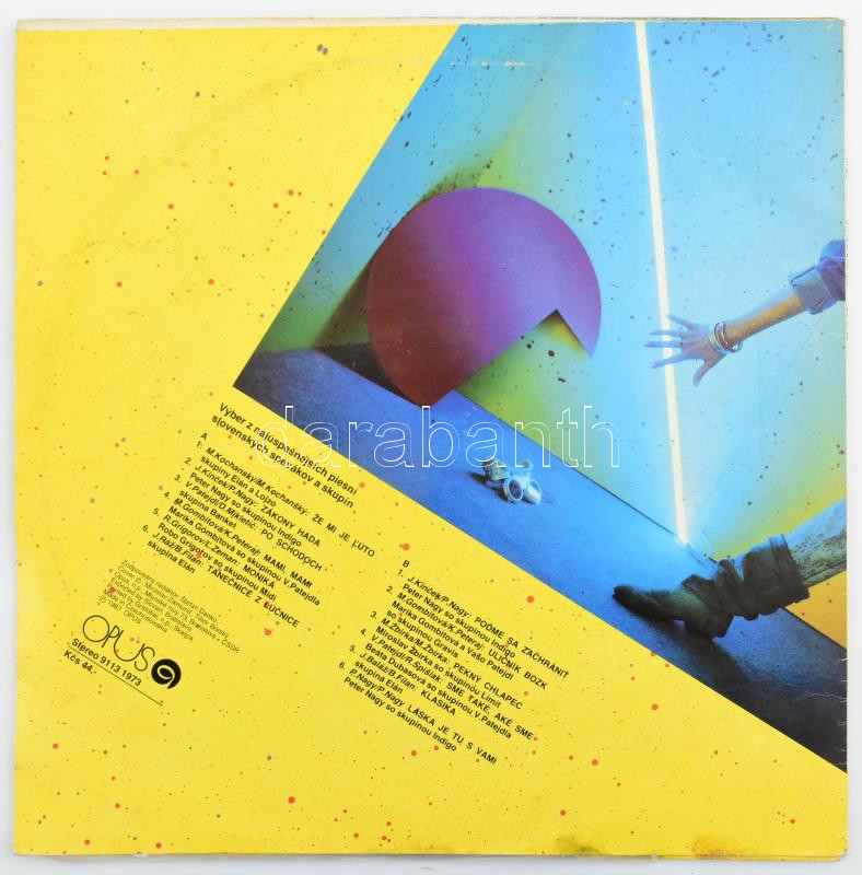Že Mi Je Ľúto. Vinyl, LP, Compilation, Opus, Csehszlovákia, 1987. VG+, a borító megviseltebb állapotban. - Image 2