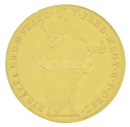 1848. Dukát Au 'V. Ferdinánd' (3,51g/0.989) T:AU,XF karc / Hungary 1848. Ducat Au 'Ferdinánd V' (3,51g/0.989) C:AU,XF scratch Adamo B6