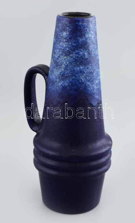 Német retro kerámia váza. Kézzel festett, jelzés nélkül hibátlan 23 cm