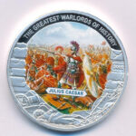 Libéria 2009. 5$ Cu 'Nagy Hadvezérek - Julius Caesar' multicolor T:PP Liberia 2009. 5 Dollars Cu 'The Greatest Warlords of History - Julius Caesar' multicolor C:PP