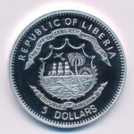 Libéria 2009. 5$ Cu 'Nagy Hadvezérek - Julius Caesar' multicolor T:PP Liberia 2009. 5 Dollars Cu 'The Greatest Warlords of History - Julius Caesar' multicolor C:PP - Image 2