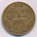 1959. '10 éves - A Nehézipari Műszaki Egyetem - 1949-1959 / NME' bronz emlékérem (45mm) T:XF,VF patina, korr. - Image 2