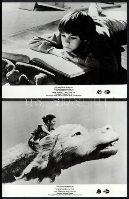 cca 1984 ,,Végtelen történet' című NSZK - olasz fantasztikus mesefilm jelenetei és szereplői, 11 db vintage produkciós filmfotó ezüst zselatinos fotópapíron, a használatból eredő (esetleges) kisebb hibákkal, 18x24 cm