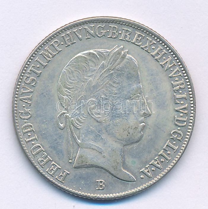 1846B 20kr Ag 'V. Ferdinánd' Körmöcbánya (6,65g) T:XF patina Hungary 1846B 20 Kreuzer Ag 'Ferdinand V' Kremnitz (6,65g) C:XF patina Huszár:2081.,Unger III.: 1419.
