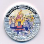 Libéria 2009. 5$ ezüstözött Cu 'A történelem legnagyobb hadurai - Hannibál' részben multicolor festéssel T:PP Liberia 2009. 5 Dollars silver plated Cu 'The Greatest Warlords of History - Hannibal' with partial multicolor picture C:PP