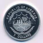 Libéria 2009. 5$ ezüstözött Cu 'A történelem legnagyobb hadurai - Hannibál' részben multicolor festéssel T:PP Liberia 2009. 5 Dollars silver plated Cu 'The Greatest Warlords of History - Hannibal' with partial multicolor picture C:PP - Image 2