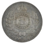 Brazília 1889. 2000R Ag 'II. Pedro' T:XF peremen foglalatnyom / Brasil 1889. 2000 Reis Ag 'Pedro II' C:XF frame mark on the edge Krause KM# 485 - Image 2