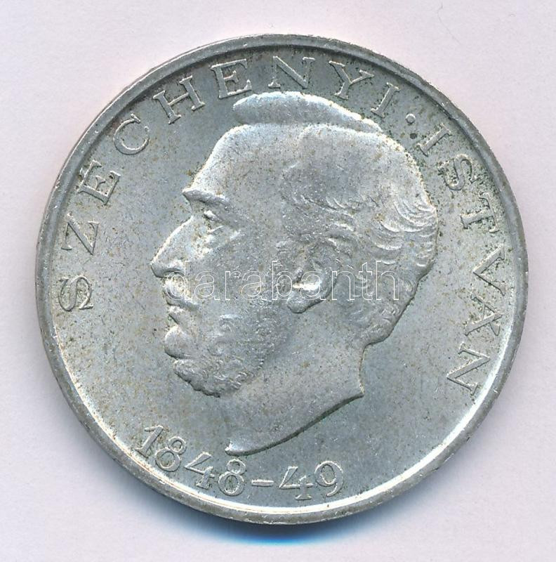 1948. 10Ft Ag 'Széchenyi' T:XF patina Adamo EM2