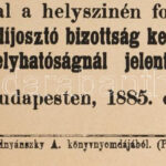 1885 Lótenyésztési jutalomdíjosztás nagy méretű plakát 50x70 cm Hajtva - Image 2