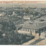 Végvár, Tormac; madártávlatból, Róna Jakab üzlete / general view, shop (EM)