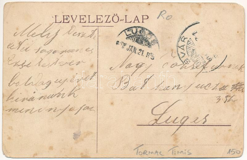 Végvár, Tormac; madártávlatból, Róna Jakab üzlete / general view, shop (EM) - Image 2