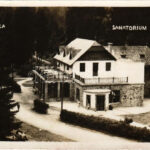 Körmöcbánya, Kremnitz, Kremnica; Szanatórium / sanatorium. photo (kis szakadás / small tear)