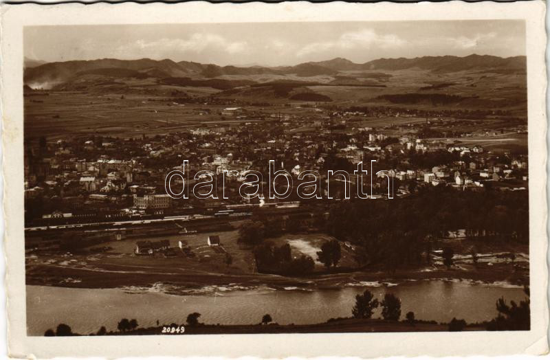 1939 Zsolna, Sillein, Zilina; látkép, vasútállomás / general view with railway station (EK)