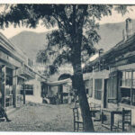 Ada Kaleh, Török bazár, üzletek / Turkish bazaar shops - képeslapfüzetből / from postcard booklet (vágott / cut)