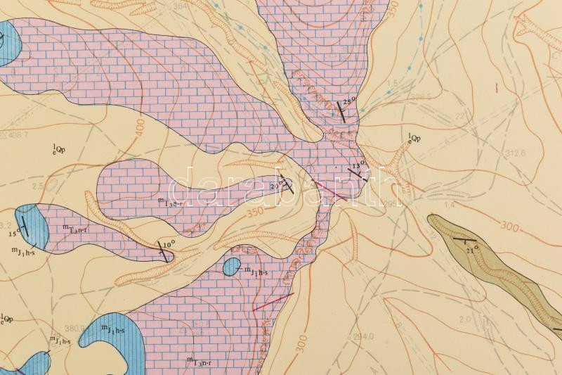 1970 Pusztamarót Földtani és Észlelési térképe, 1:10 000, 2 db, 70x100 cm - Image 2