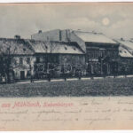 1899 (Vorläufer) Szászsebes, Mühlbach, Sebesul Sasesc, Sebes; Josef Baumann üzlete este. Josef Hientz kiadása / shops at night (EK)