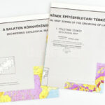 1985 Balaton környékének építésföldtani térképsorozata 1: Földtani térkép, 2 db, 82x95 cm