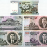 Észak-Korea 1992. 100W + 2005. 200W + 2006. 1000W + 5000W + 2007. 500W T:UNC,AU North Korea 1992. 100 Won + 2005. 200 Won + 2006. 1000 Won + 5000 Won + 2007. 500 Won C:UNC,AU