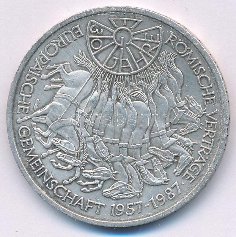 Német Szövetségi Köztársaság 1987G 10M Ag 'Európai Közösség' T:AU,XF Federal Republic Germany 1987G 10 Mark Ag '30 Years of European Unity' C:AU,XF Krause KM#167