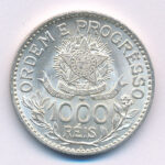 Brazília 1913. 1000R Ag T:AU Brazil 1913. 1000 Reis Ag C:AU Krause KM#513