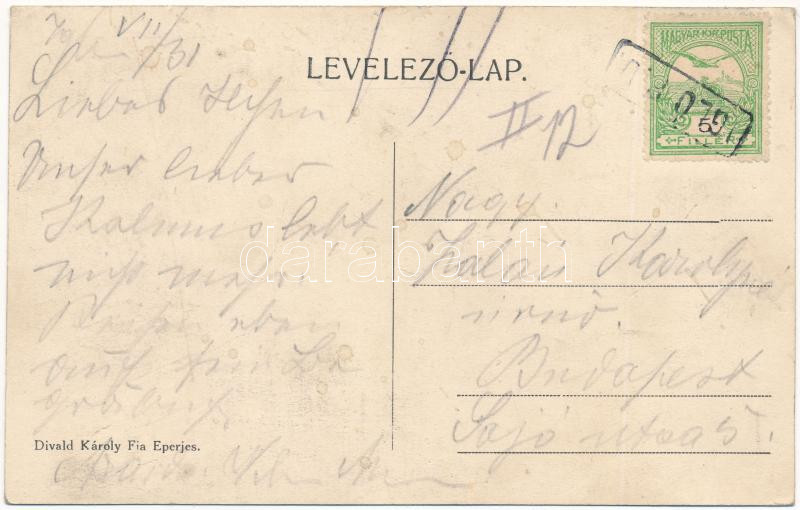 Igló, Zipser Neudorf, Spisská Nová Ves; vasútállomás. Divald Károly fia / railway station (EK) - Image 2