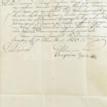 1833 Eperjes első püspöke, Tarkovics Gergely által aláírt egyházi hivatalos levél.