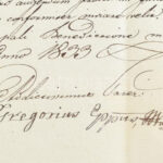 1833 Eperjes első püspöke, Tarkovics Gergely által aláírt egyházi hivatalos levél. - Image 2