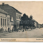 Székelykeresztúr, Kristur, Cristuru Secuiesc (Sacuesc); Kossuth Lajos utca / street (EK)