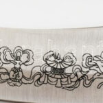 Görbe pengéjű fantázia tőr fém tokkal 35 cm - Image 2