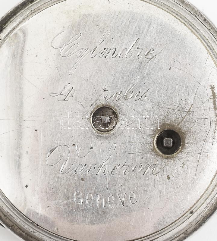 Vacheron Geneve zsebóra, működik, kulcs nélkül, szépen működik, d: 41 mm - Image 3