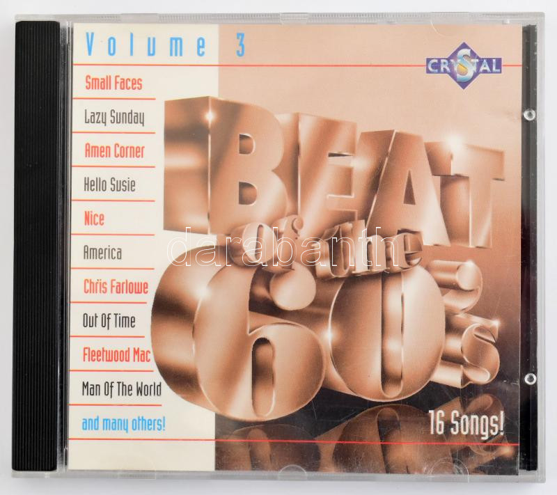 Various - Beat Of The 60's - Volume 3. CD, Compilation, Gold disc, Crystal, Európa, 1994. VG