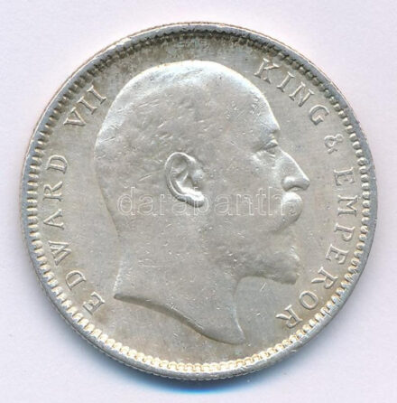 Brit-India 1906. 1R Ag 'VII. Eduárd' T:XF,VF kis ph. British India 1906. 1 Rupee Ag 'Edward VII' C:XF,VF small edge error