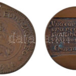 Nagy István János (1938-) DN 'Szent Imre herceg - 1007-1031 / Una caritate una regula similibusque vivamus moribus - Charta caritatis' öntött bronz emlékérem tokban (49mm) + Budai Szent Imre Egyházközség 1918' kétoldalas öntött bronz - Image 2