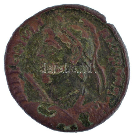 Római Birodalom / Siscia / II. Iulianus 361-363. AE Follis bronz (2,87g) T:2- Roman Empire / Siscia / Julian II Apostate 361-363. AE Follis bronze 'IMP CONSTANTINVS PF AVG / VICTORIAE LAETAE PRINC PERP - BSISC dot' (2,87g) C:VF RIC VII 421
