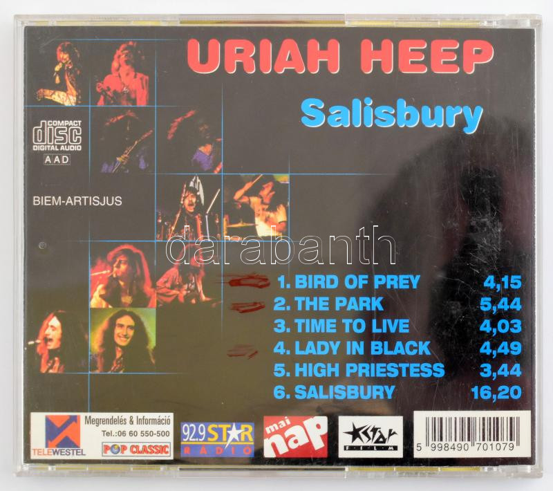 Uriah Heep - Salisbury. CD, Album, Essential! Records. VG - Image 2
