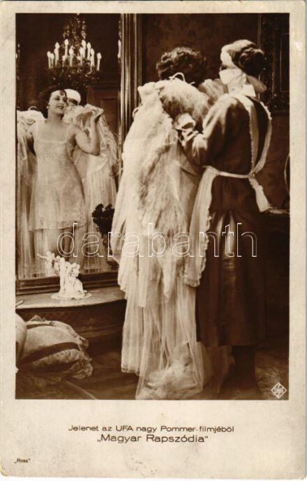 Szolidan erotikus jelenet a 'Magyar Rapszódia' című UFA Pommer filmből / gently erotic scene from 'Hungarian Rhapsody' 1928 German silent drama film (fl)