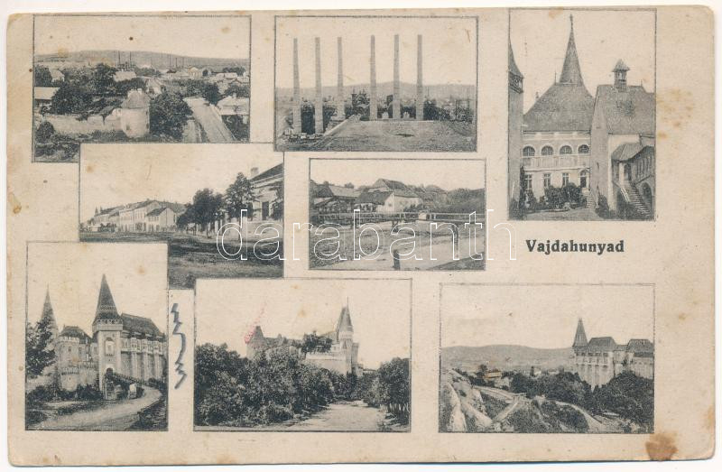 Vajdahunyad, Hunedoara; vár, vasgyár / castle, ironworks, factory (EB)