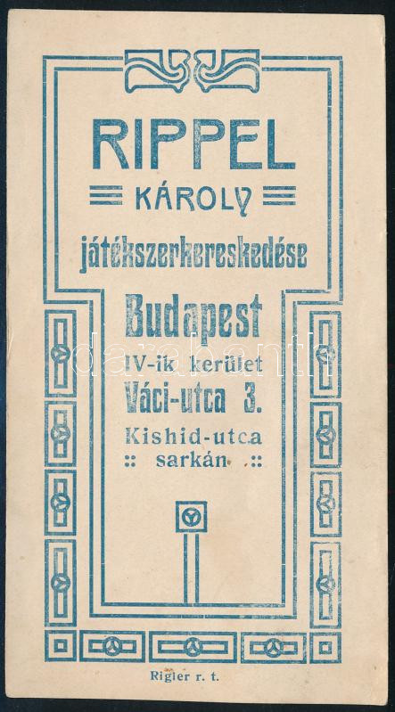 Rippel Károly játékszer számolócédula