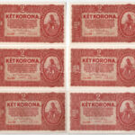 1920. 2K (6x) sorszámkövetők '2aa 024 655.844 - 2aa 024 655.849' T:AU kis lap széli folt Adamo K7