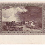 1945. 50P csak hátlapi fázisnyomat, ívből kivágva, ívszéllel T:AU Adamo P15