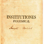 Ignatio Tentscher : Institutiones polemicaeconscriptae in usus academicos. Pragae, 1761. Ignatii Francisci Pruscha, 613p. Korabeli egészbőr kötésben, kissé sérült
