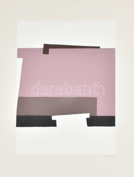 Mark (Márkus), Anna (1928-): Konstruktivista kompozíció, 1989. Szitanyomat, papír, jelzett, E.A. művészpéldány. 46x34 cm