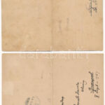 Ada Kaleh - 2 db régi kinyitható panoráma képeslap, hajtásnál szakadt / 2 pre-1945 folding panorama postcards, bent til broken - Image 2